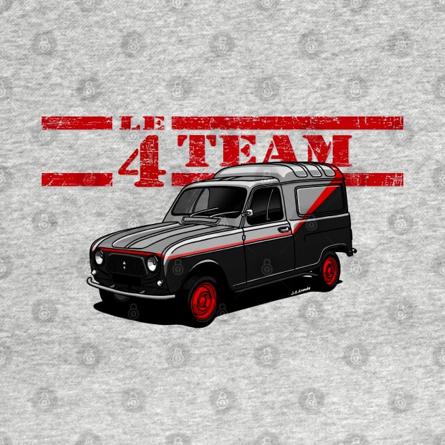 The classic French 4 Team van by jaagdesign